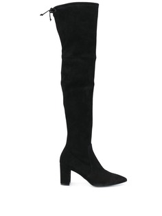 Stuart Weitzman высокие сапоги Lesley с заостренным носком