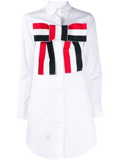 Thom Browne платье-рубашка с бантом