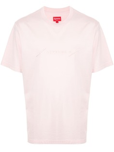 Supreme футболка с вышитым логотипом