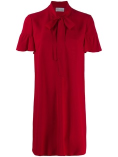 Red Valentino pussy bow short dress