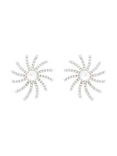 Alessandra Rich crystal star clip-on earrings