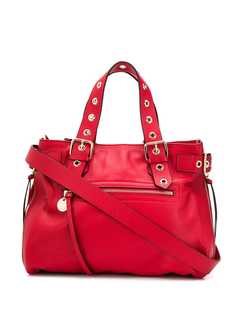 Red Valentino RED(V) eyelet handle tote