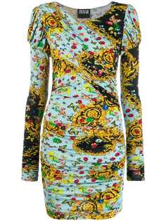 Versace Jeans Couture printed long sleeve dress