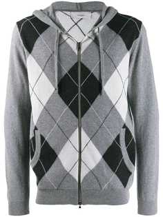 Pringle Of Scotland argyle zip-up hoodie