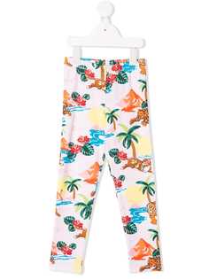 Kenzo Kids леггинсы с графическим принтом