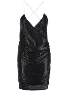 Michelle Mason платье мини с кристаллами