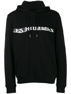 Les Hommes logo print hoodie