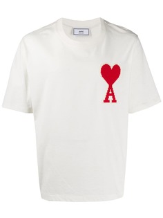 Ami Alexandre Mattiussi Tee With Big Ami Coeur Patch