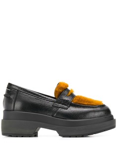 Mm6 Maison Margiela faux-fur trim loafers