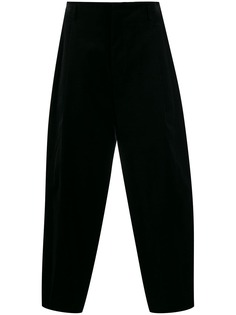 Comme Des Garçons Homme Plus silk panel cropped trousers