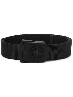 Stone Island logo embellished belt