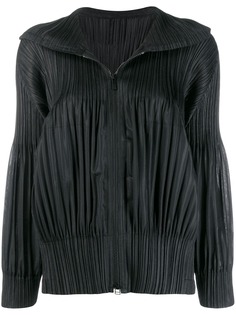 Pleats Please By Issey Miyake pleated zip-up jacket