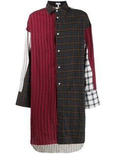 Loewe patchwork long-line shirt