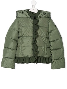 Il Gufo ruffle trim padded jacket