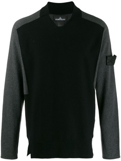 Stone Island Shadow Project two-tone knit jumper