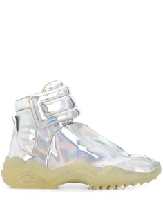 Maison Margiela holographic high-top sneakers