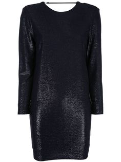Michelle Mason платье мини с эффектом металлик