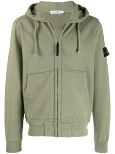 Stone Island худи на молнии с логотипом