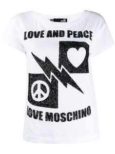 Love Moschino футболка с логотипом