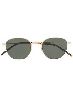 Saint Laurent Eyewear солнцезащитные очки в круглой оправе