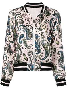 Zadig&Voltaire куртка-бомбер с принтом пейсли