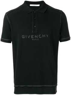 Givenchy рубашка-поло с логотипом спереди