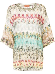 Missoni топ в технике кроше с узором