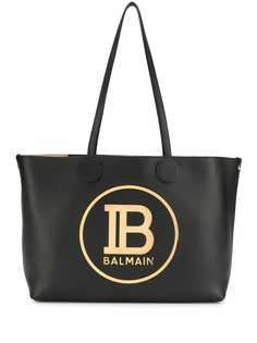 Balmain сумка-тоут с металлическим логотипом