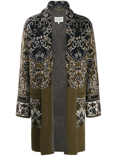 Etro жаккардовый кардиган-пальто