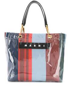 Marni сумка-тоут Glossy Grip среднего размера