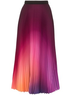 Mary Katrantzou плиссированная юбка миди с эффектом градиент