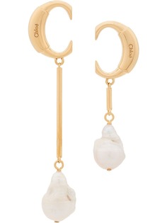 Chloé C logo earrings