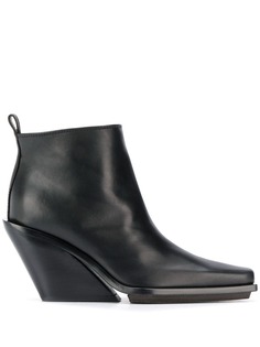 Ann Demeulemeester ботильоны на скошенном каблуке