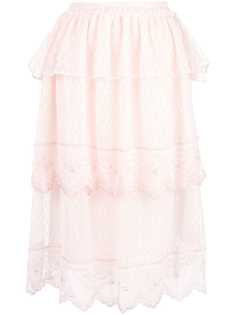 Simone Rocha юбка с ярусными оборками