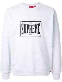 Supreme толстовка с круглым вырезом
