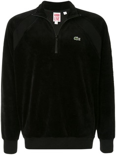 Supreme велюровая толстовка Lacoste x Supreme