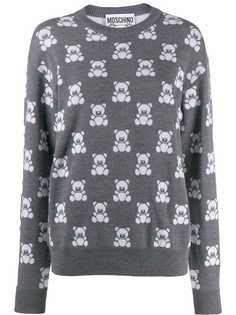 Moschino джемпер Teddy Bear вязки интарсия