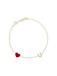Alison Lou браслет Love U с бриллиантами