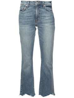 Derek Lam 10 Crosby Gia Cropped Flare with Destroyed Hem