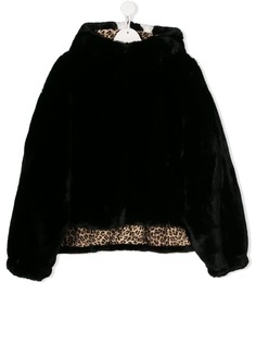 Monnalisa TEEN faux-fur hoodie