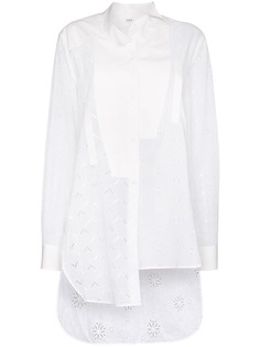 Loewe asymmetric broderie anglaise shirt
