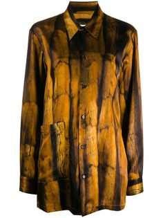 Mm6 Maison Margiela fur-print shirt
