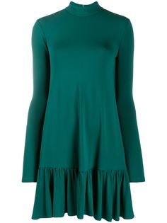 Elisabetta Franchi платье мини с оборками на подоле