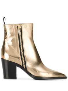 Gianvito Rossi metallic ankle boots