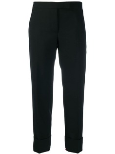 Thom Browne exposed RWB cuff trousers