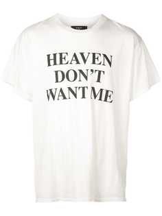 Amiri футболка с принтом Heaven Dont Want Me