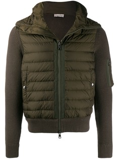 Moncler knitted-sleeve padded jacket