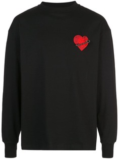 Palm Angels safety pin embellished T-shirt