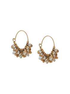 Isabel Marant charm detail hoop earrings