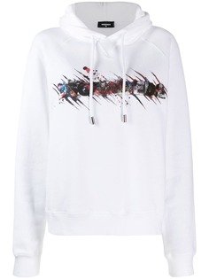 Dsquared2 covered logo hoodie